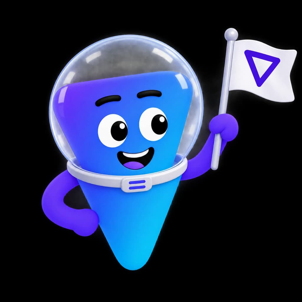 Del planting a nabla flag on the Moon